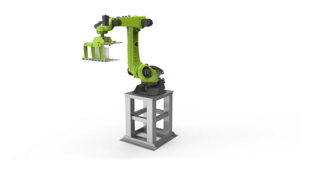 Robotic palletizing in production